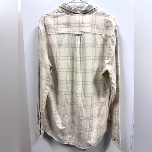 Cotton On Cream Tartan Casual Button Up Long Sleeve Shirt Flannel Mens Small - Picture 8 of 10